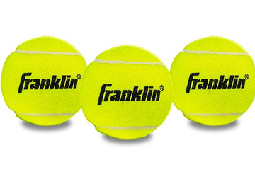 Franklin Sports Tennis Balls - Official Size Low Pressure - Great for Training + Practice - 3 Pack Can of Low Bounce All Court Surface